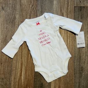 Girls nb long sleeve onsie